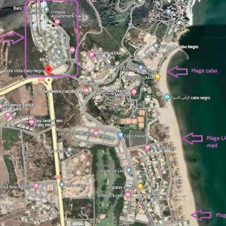 Complexe Bella Vista Cabo Negro Martil Mdiq Avec Piscines Plage Wifi Exteriör bild